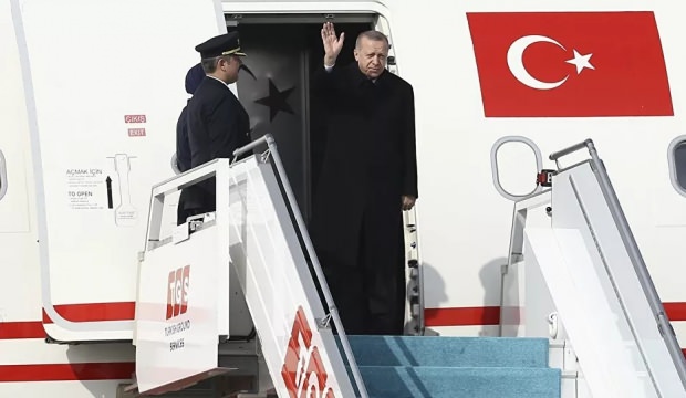 Erdoğan’ın uçağı Ankara’dan ayrıldı