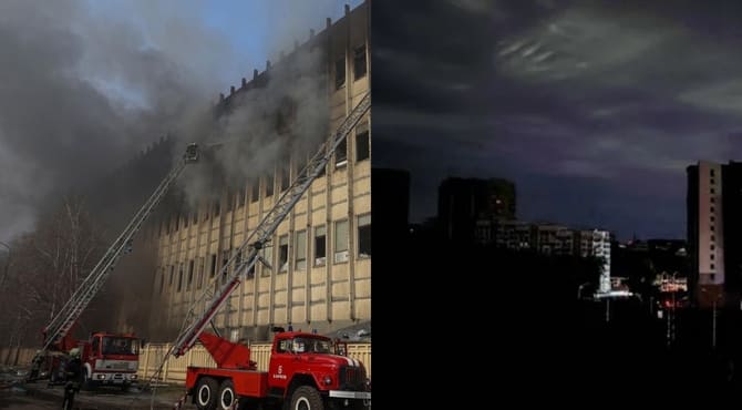 Harkov’da Şiddetli Patlamalar Meydana Geldi, Şehir Elektriksiz Kaldı