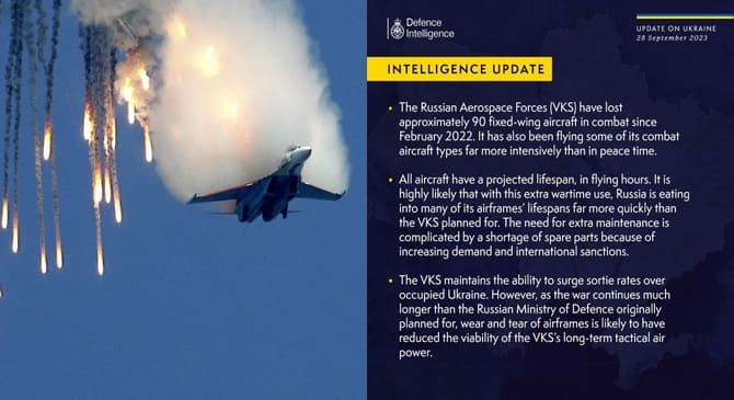 İngiliz istihbaratı, Rusya’nın kaç savaş uçağı kaybettiğini açıkladı