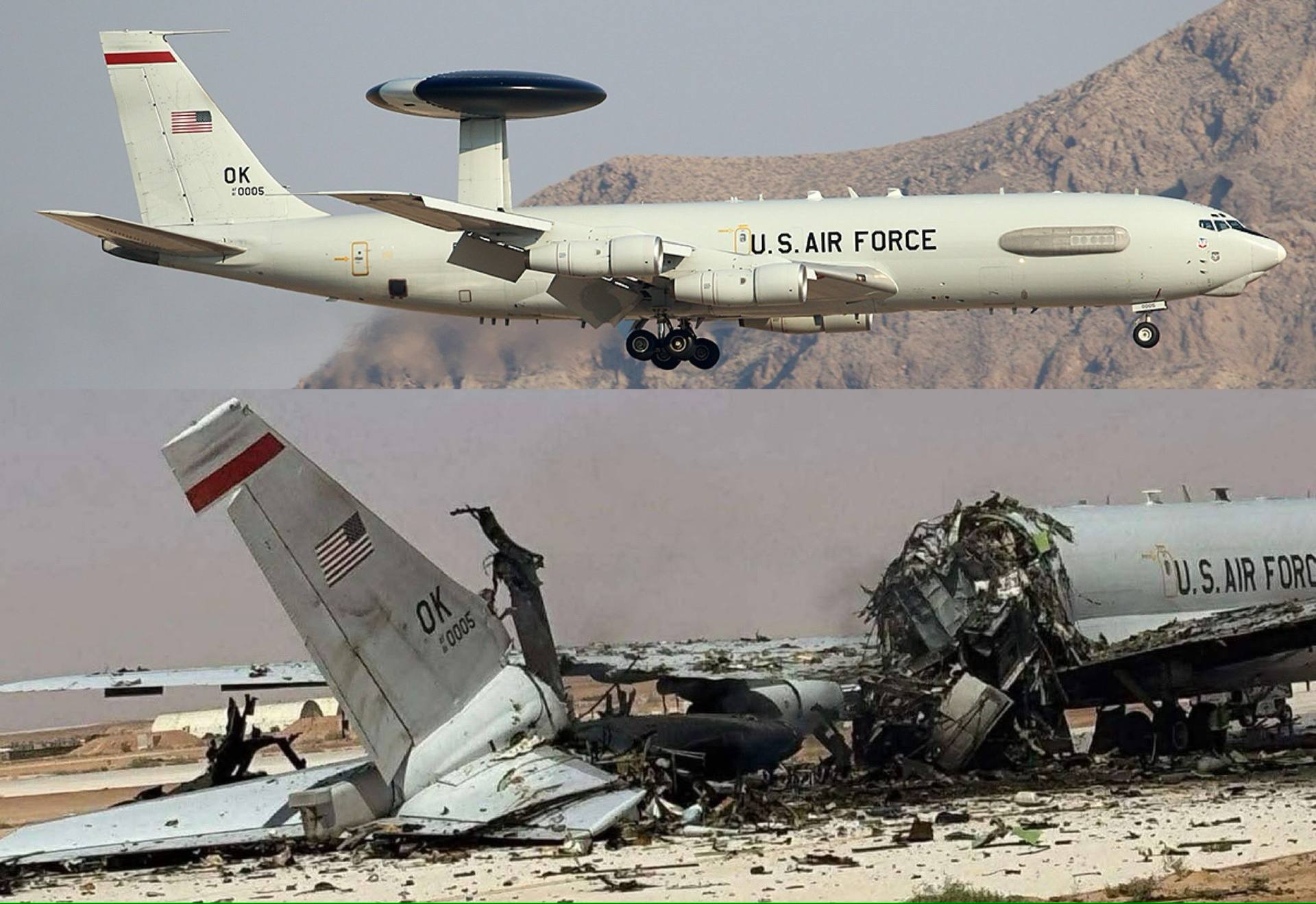 İran, ABD'nin 700 Milyon Dolarlık AWACS Uçağını Vurdu