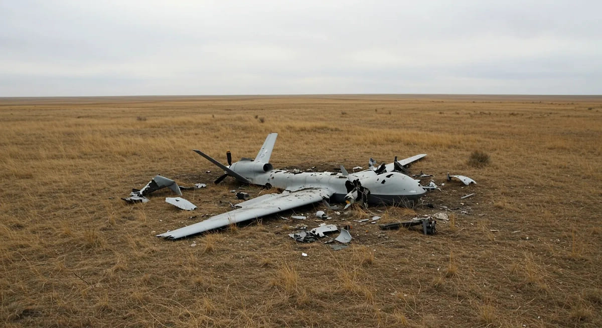Kazakistan'da Ukrayna İHA Parçalar Bulundu