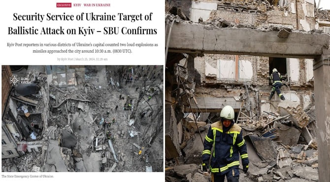 Kiev Post: Rusya, Kiev’de istihbarat yönetim binasını vurdu
