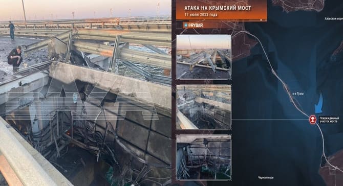 Kırım köprüsüne saldırı: Ukrayna, 2 İnsansız Denizüstü Araçla vurdu