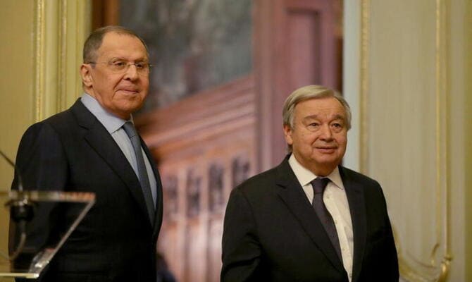 Lavrov ve Guterres, Rusya ve BM arasındaki işbirliğini görüştü