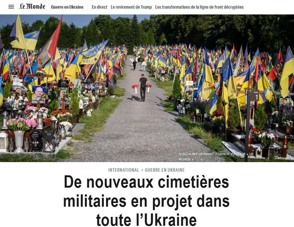 Le Monde: Savaşın Ağır Kayıpları; Ukrayna'da Mezarlık Alanları Tükeniyor
