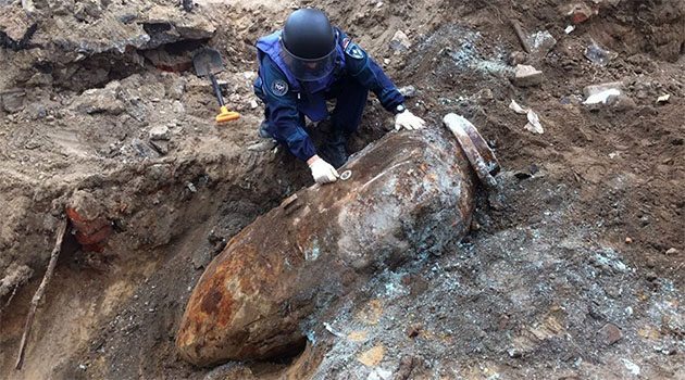 Moskova'da İkinci Dünya Savaşı'ndan kalma bomba bulundu