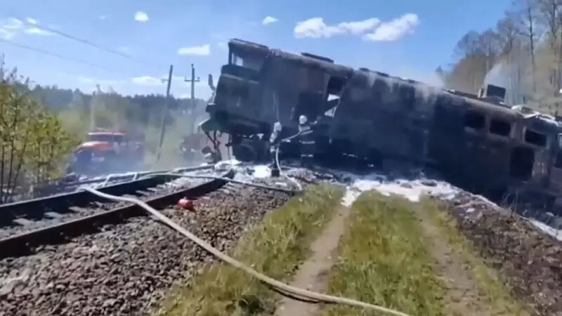 Odessa’da partizanlar mühimmat yüklü treni havaya uçurdu