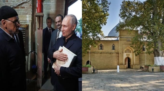 Putin, Bayramda Rusya’nın en eski camisini ziyaret etti