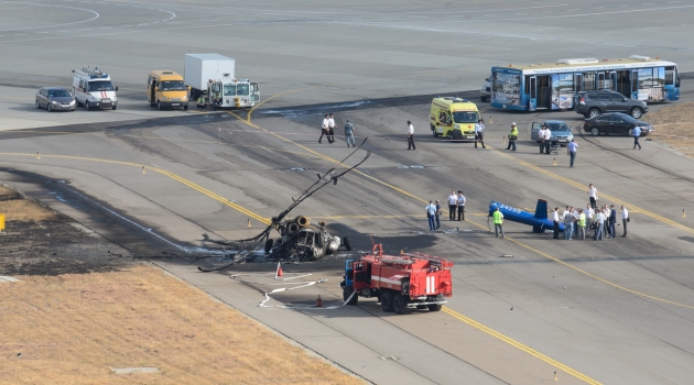 Rusya’da helikopter düştü: 2 ölü, 1 yaralı