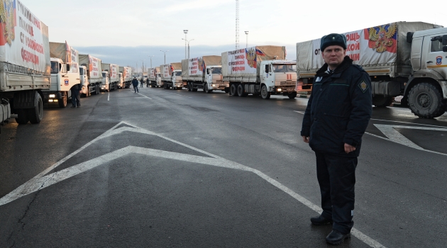 Rusya’dan Doğu Ukrayna’ya 180 TIR’la 10’uncu insani yardım konvoyu