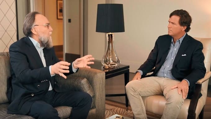 Rus filozof Aleksander Dugin, Tucker Carlson'a röportaj verdi