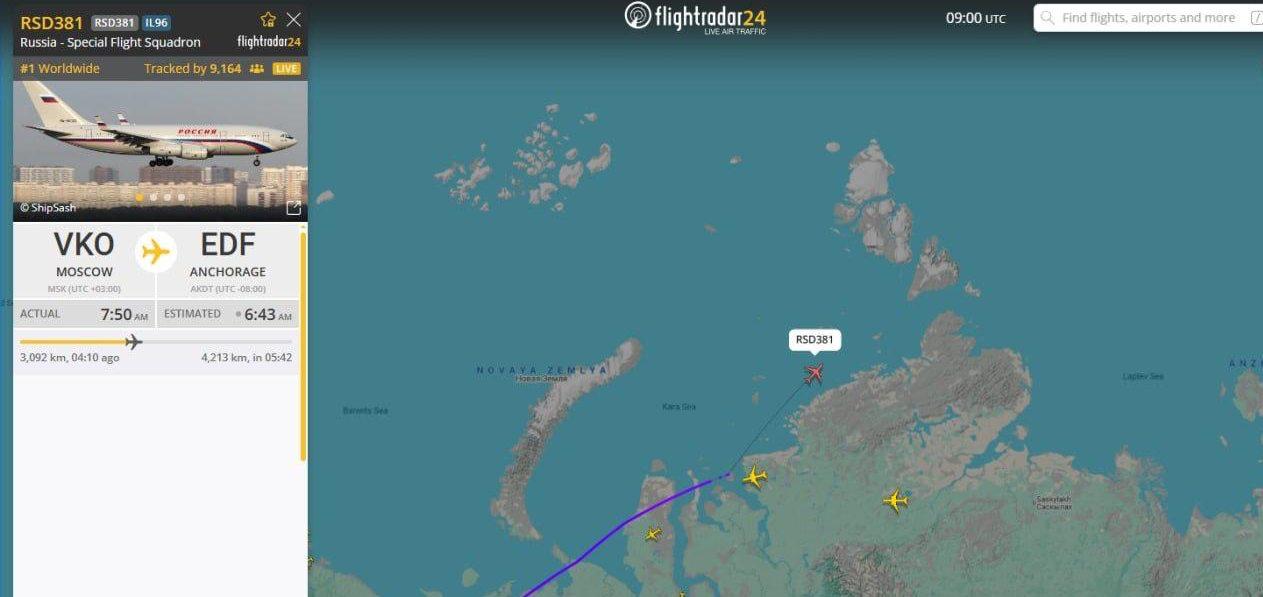 Rus Heyeti Taşıyan Uçak Alaska'ya Uçtu