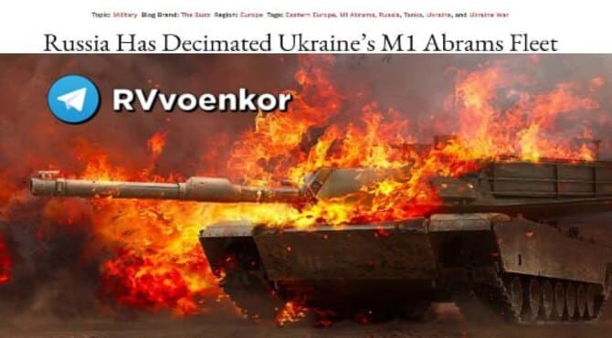 Rus Ordusu, ABD'nin Ukrayna'ya Verdiği Görkemli Tankları Yok Etti