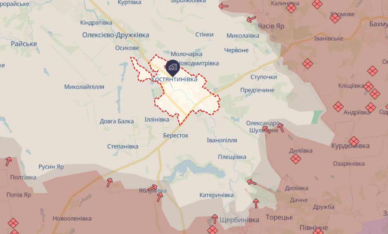 Rus Ordusu, Konstantinovka’yı Ele Geçirmek İçin İki Cepheden İlerliyor