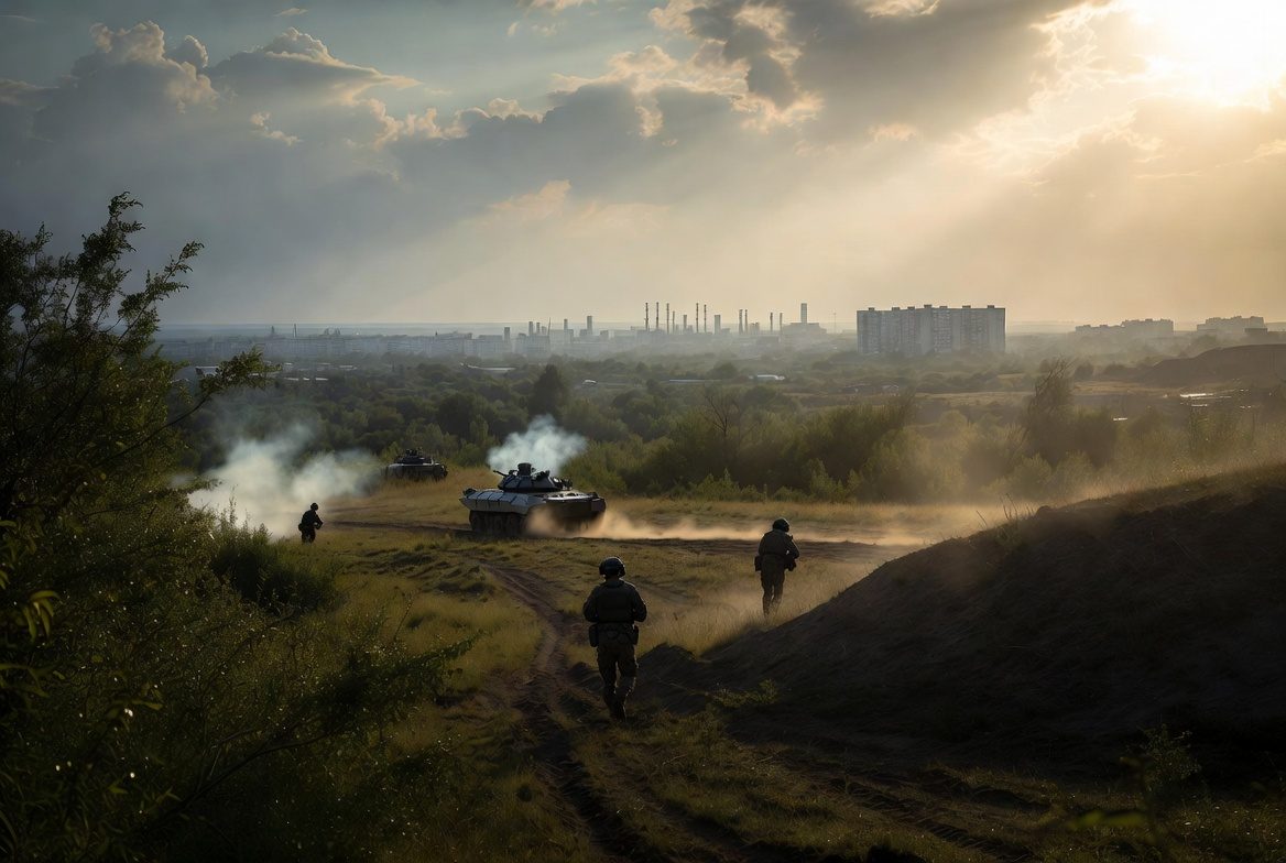 Rus Ordusu Slavyansk Şehrine Giriyor