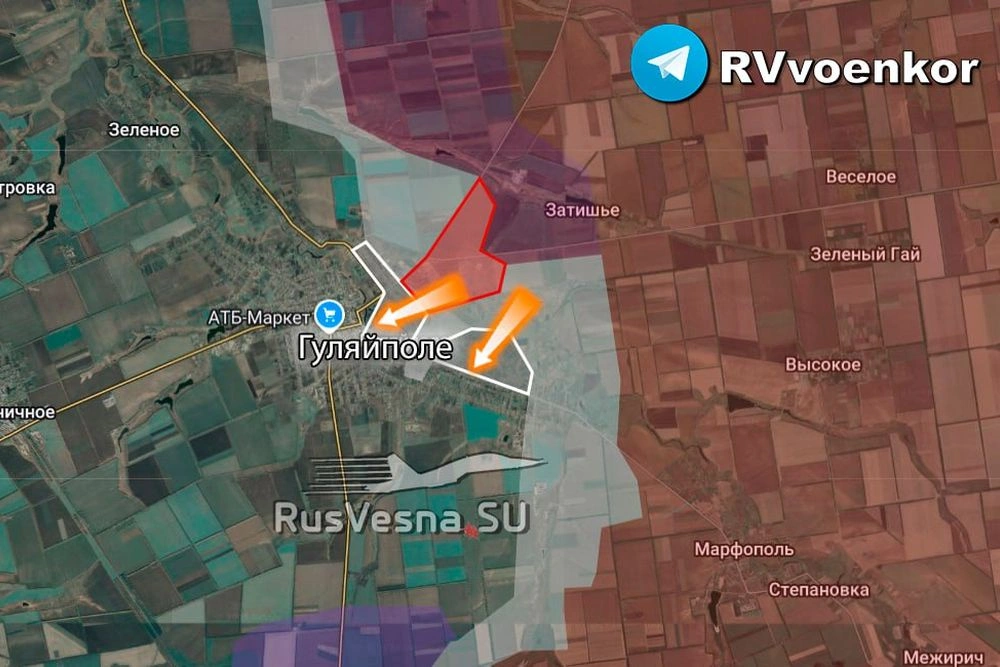 Rus Silahlı Kuvvetleri, Gulyaypole'nin Merkezine Aynı Taktikle Girdi