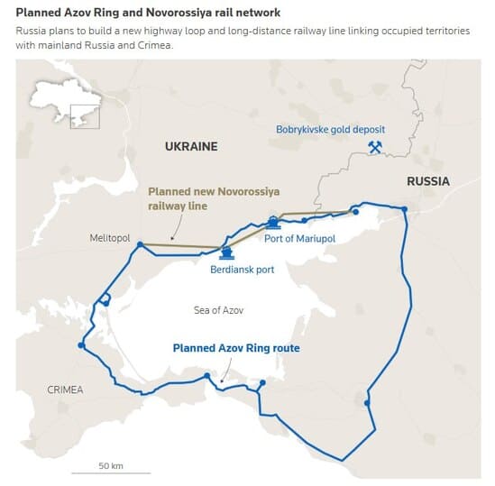 Rusya Azak Denizi Çevresinde "Halka" Kuruyor