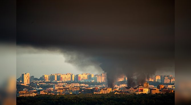 Rusya Kiev'deki İHA ve Füze Üretim Tesislerini Vurdu