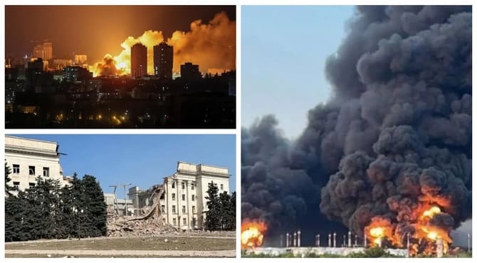 Rusya, Ukrayna'ya İkinci Gece Üst Üste Büyük Çaplı Saldırılar Düzenledi