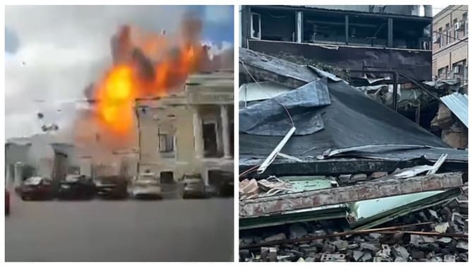 Rusya’da art ardına patlamalar: Ukrayna roketi şehre düştü
