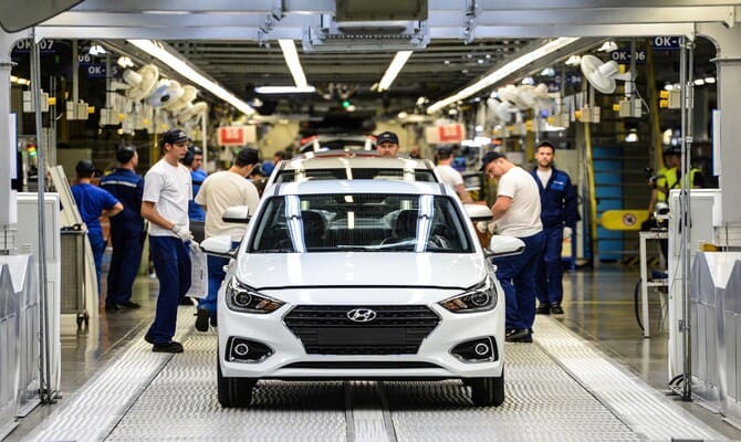 St.Petersburg'daki Hyundai fabrikası, üretimine yeniden başlıyor