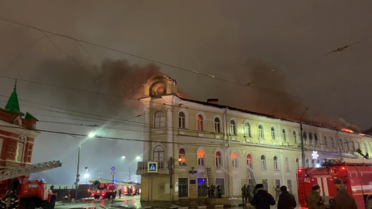 Tula’da Askeri Hastanede Büyük Yangın