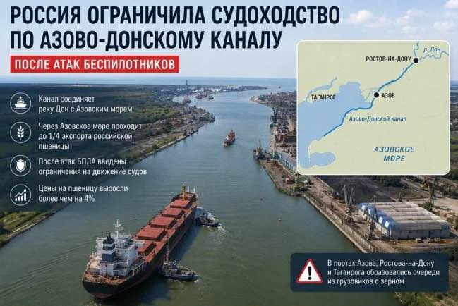 Ukrayna'dan Rusya'ya Yeni Darbe; Azak-Don Kanalı’nda Seyrüsefer Durdu, Buğday Fiyatları Fırladı