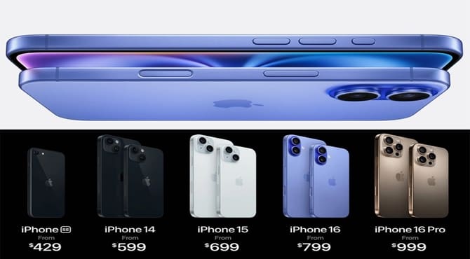 Apple, Üretken Yapay Zeka Destekli iPhone 16 Serisini Tanıttı