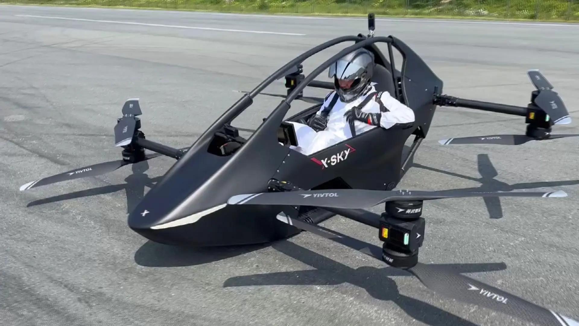 Rusya'da İnsan Taşıyan Drone ilk Uçuşunu Yaptı