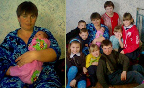 35 yaşındaki Rus anne 13. çocuğunu doğurdu