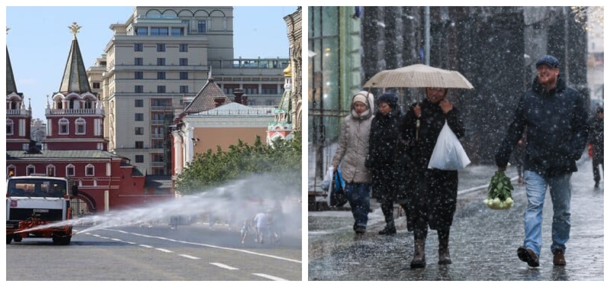 Moskova’ya Önce Bahar Sıcaklığı, Ardından Soğuk ve Yağış Gelecek