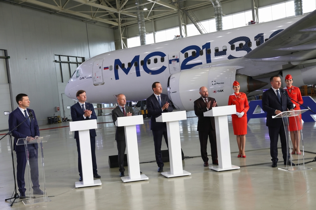 Aeroflot ve Rostec 90 MS-21 Uçağı İçin Anlaşma İmzaladı