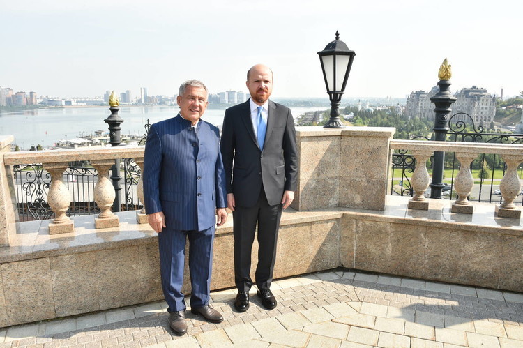 Bilal Erdoğan, Rusya'da Tataristan lideri ile görüştü