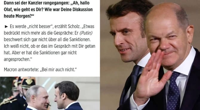Bild, Scholz ve Macron'un Putin hakkındaki konuşmalarını yayınladı