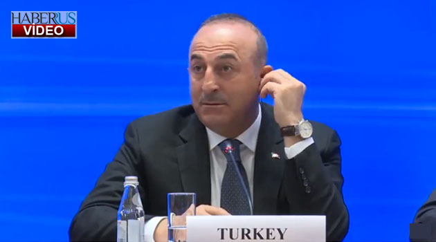 Çavuşoğlu, Kazak gazetecinin sorusundan rahatsız olunca 'FETÖ'cü gibi gördüm sizi' dedi