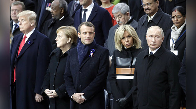 Dünya liderleri Paris'te bir araya geldi: 1. Dünya Savaşı ateşkes anlaşmasının 100. yıldönümü