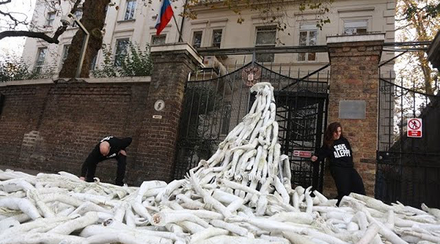 Rusya ve İngiltere arasında 'elçilik protestosu' gerginliği - VIDEO