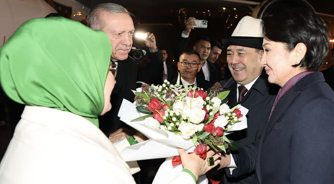 Erdoğan, Türk Devletleri Teşkilatı Zirvesi İçin Bişkek’te