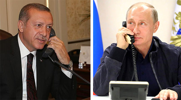 Erdoğan ve Putin telefonda Afrin'i görüştü