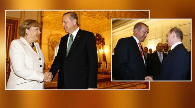 Aşk üçgeni; Erdoğan-Putin-Merkel