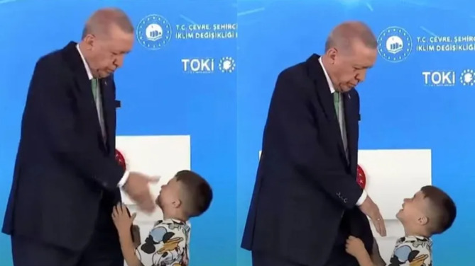 Erdoğan’ın 'küçük çocuğa o hareketi’ Rus basınında gündem oldu