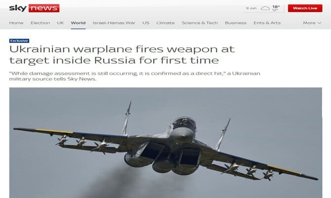 İngiliz Basını: Ukrayna Silahlı Kuvvetleri'ne ait uçak ilk kez Belgorod'u vurdu