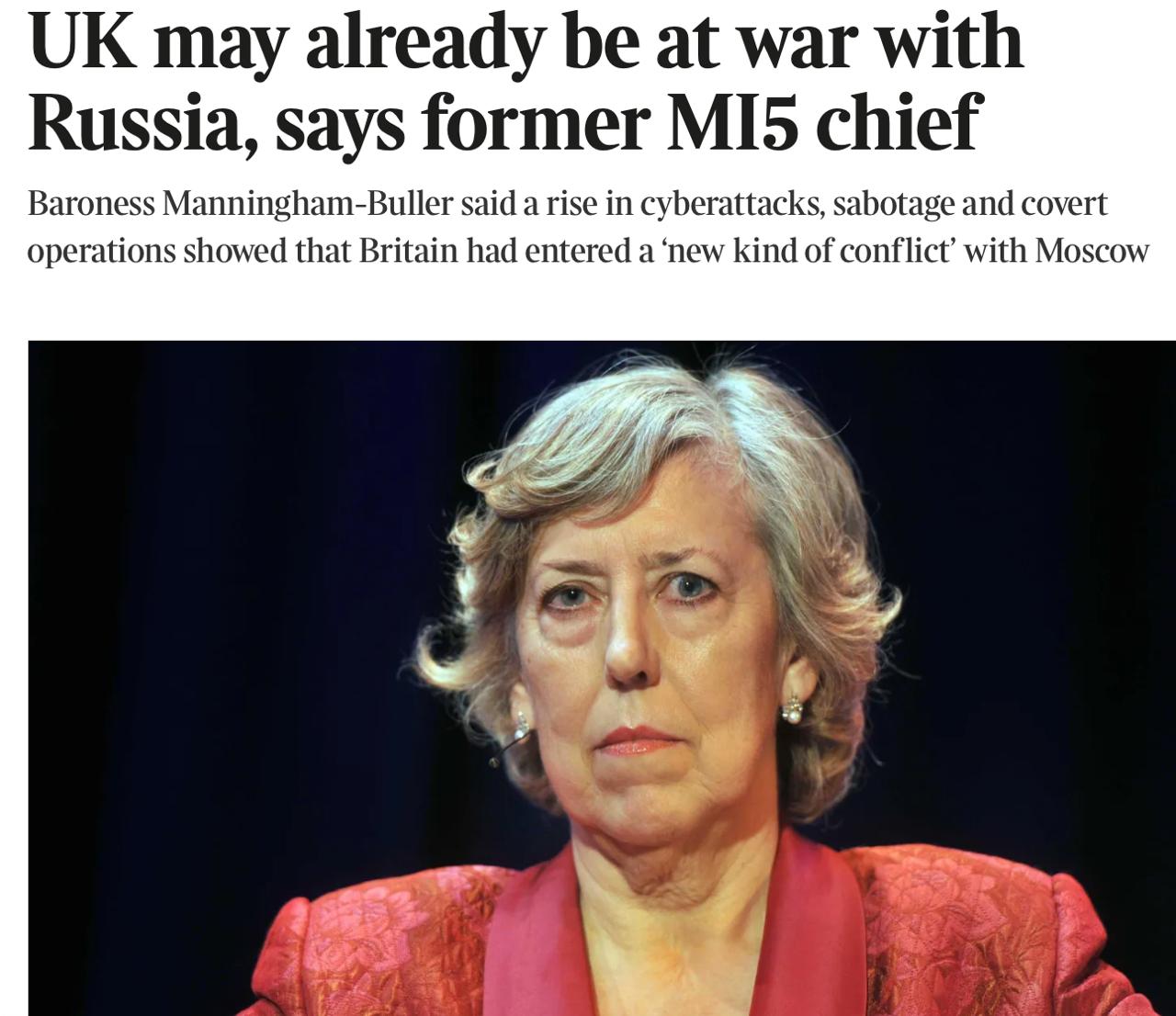 İngiltere'nin Eski MI5 Şefi: "Britanya Zaten Rusya ile Savaş Halinde"
