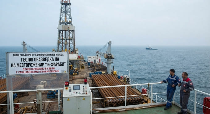 Kazakistan Rusya ile Hazar Denizi'ndeki Petrol Arama Projesini Askıya Aldı