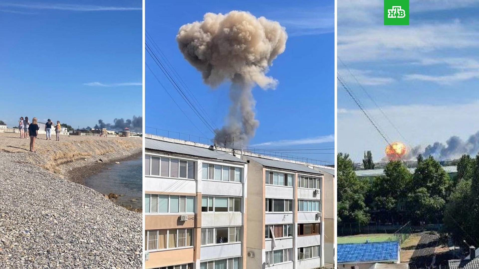 Kırım’da askeri havaalanında ardı ardına patlamalar