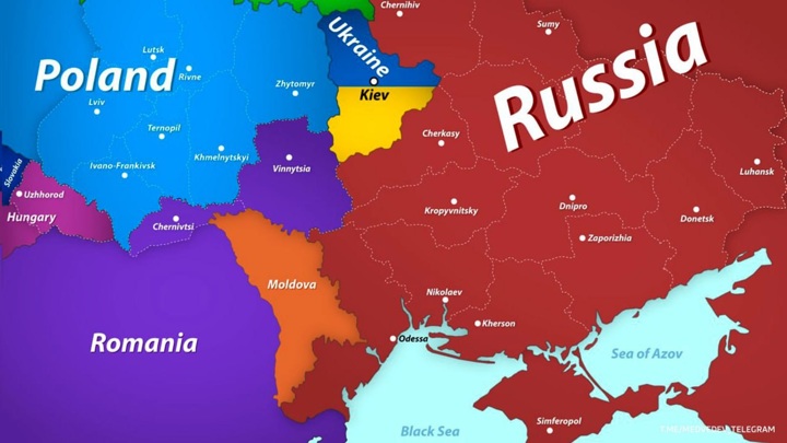 Medvedev geleceğin Ukrayna haritasını yayınladı
