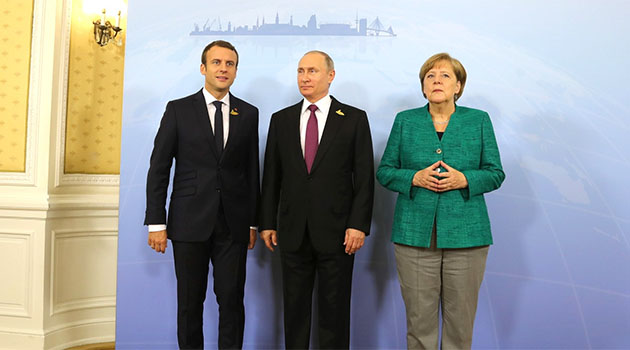 Merkel, Macron ve Putin telefonda Doğu Guta'yı görüştü