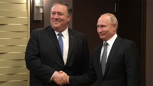 Pompeo Soçi'de Putin'le görüştü: İki taraf da ilişkilerin düzeltilmesine başlamak istiyor