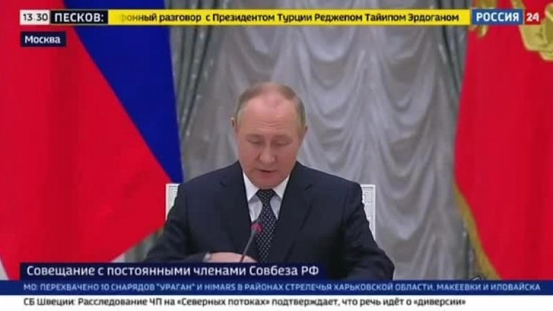 Putin, 21 Şubat'tan beri ilk kez Güvenlik Konseyi’ne yüze yüze başkanlık etti