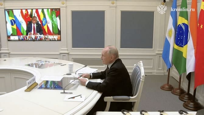 Putin BRICS’te konuştu, Gazze’deki insani felakete dikkat çekti